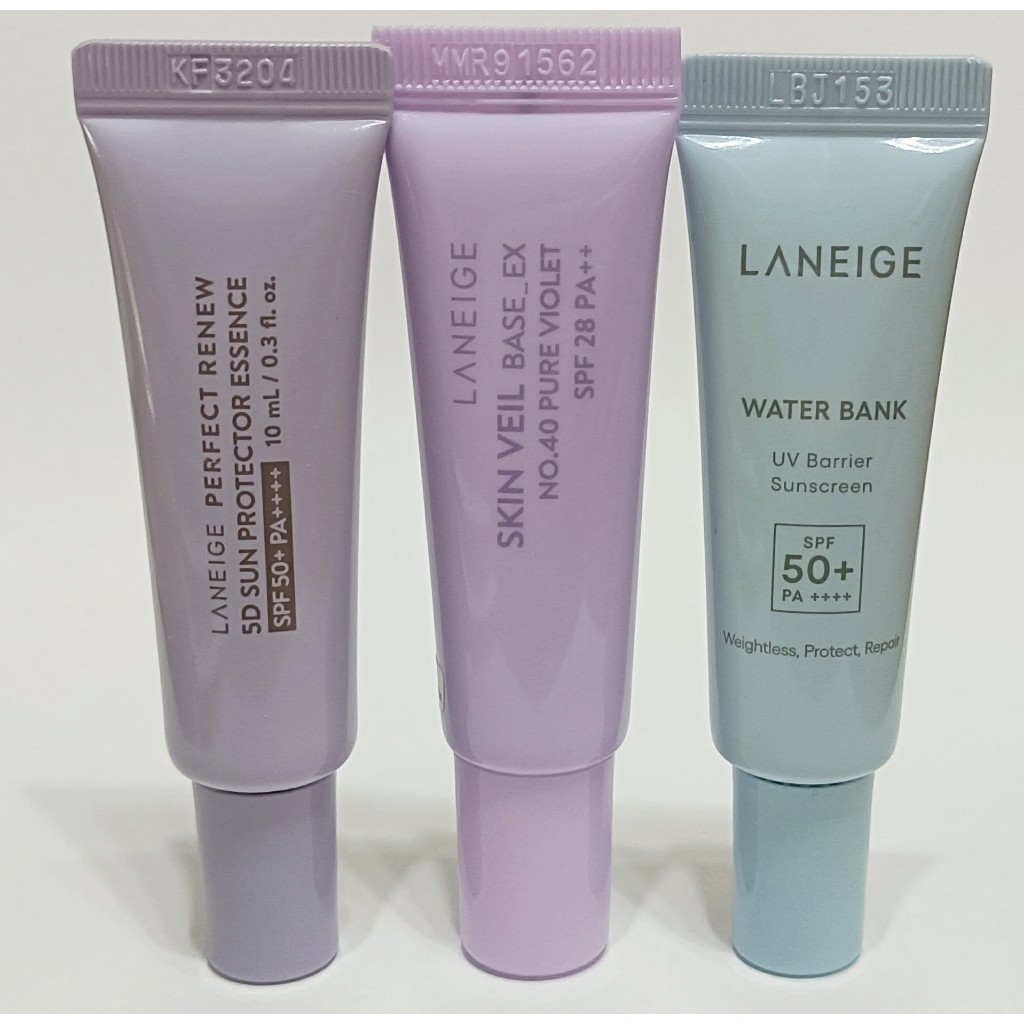LANEIGE กันแดดวอเตอร์แบงค์ กันแดดใหม่ เบสม่วง กันแดด5D กันแดดใหม่ 10 มล. เบส กันแดด เพอเฟค ลาเนจ