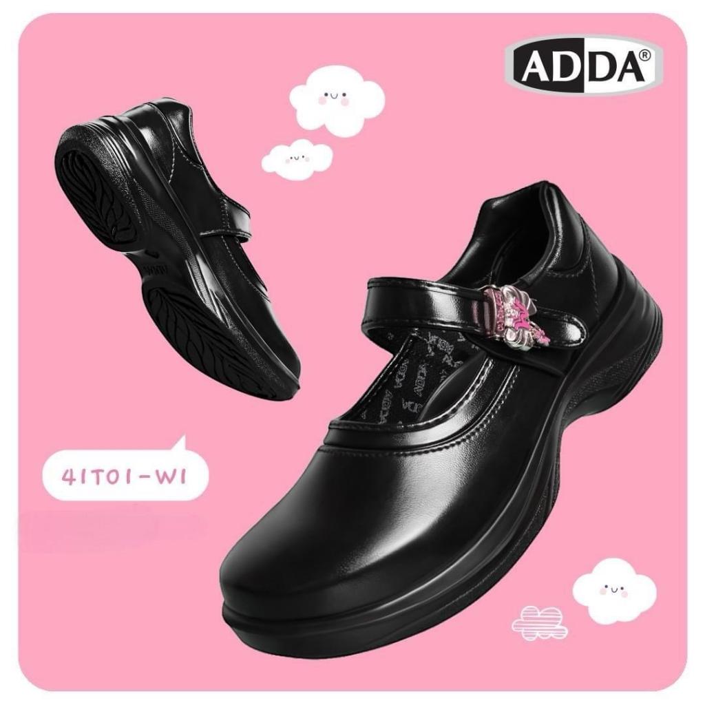 รองเท้านักเรียนหนังดำผู้หญิง ADDA รุ่น wink 41T01 เบานุ่มพิเศษ วัสดุพื้นจาก PU ใส่สบาย มีกล่อง รูปที่ 5