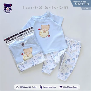 Mami baby ชุดเซ็ท เสื้อแขนสั้น กางเกงขายาว 3เดือน - 18เดือน