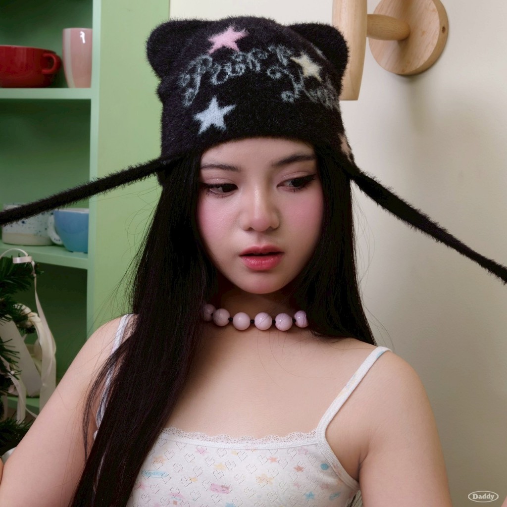 DADDY | Starlight Purrkat Beanie หมวกบีนนี่ไหมพรม สุดน่ารัก