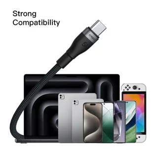 สายข้อมูล Orsen by Eloop S6C สายชาร์จ 1.5 PD 240W 5A แบบ Type C to C ยาว 1.5 เมตร ใช้ได้กับทุกอุปกรณ์