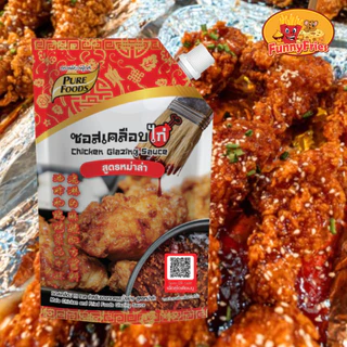 [ยกลัง10ถุง] เพียวฟู้ดส์ ซอสเคลือบไก่ 1,000กรัม ซอสไก่เกาหลี ซอสไก่ทอด ซอสปรุงรส ไก่บอนชอน