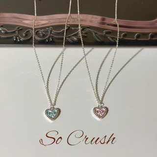 Socrush.bkk | SWEET HEART necklace | SN-091 | สร้อยคอ จี้หัวใจ โบว์