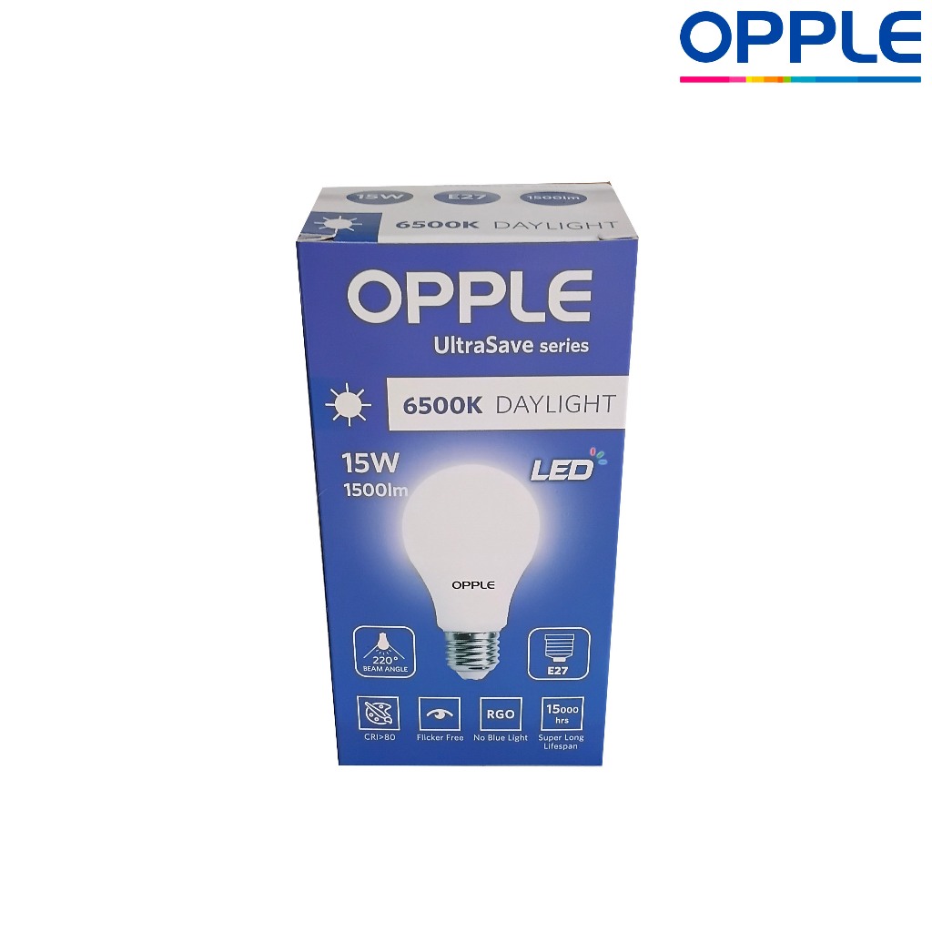 OPPLE หลอดไฟ LED E27 US A-60 US-A70  9W 12W 15W  3000K 6500K