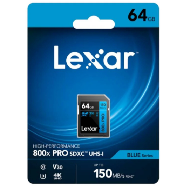 Lexar 64GB SDXC 800x PRO (150MB/s)