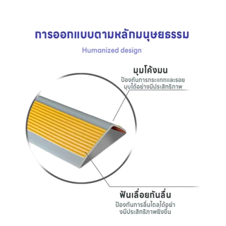[จัดส่งจากกรุงเทพ] โรงเรียนอนุบาลบันไดกันลื่นแถบยางขอบกดขั้นตอน ขอบแถบกันลื่นบันไดแถบป้องกันการชนกันแถบ PVC กันลื่น