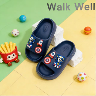 Walk Well รองเท้าแตะเด็ก EVA กันลื่น กันน้ำ แห้งเร็ว ใส่สบาย รองเท้าเด็กหน้าร้อน สำหรับเล่นน้ำสงกรานต์