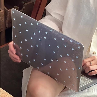 Shesell พร้อมส่ง✨เคส macbook (Glitter)Blue Star Neo13 Air13 Air15 A3241 Pro14เคสสำหรับแมคบุ๊คใสPro13