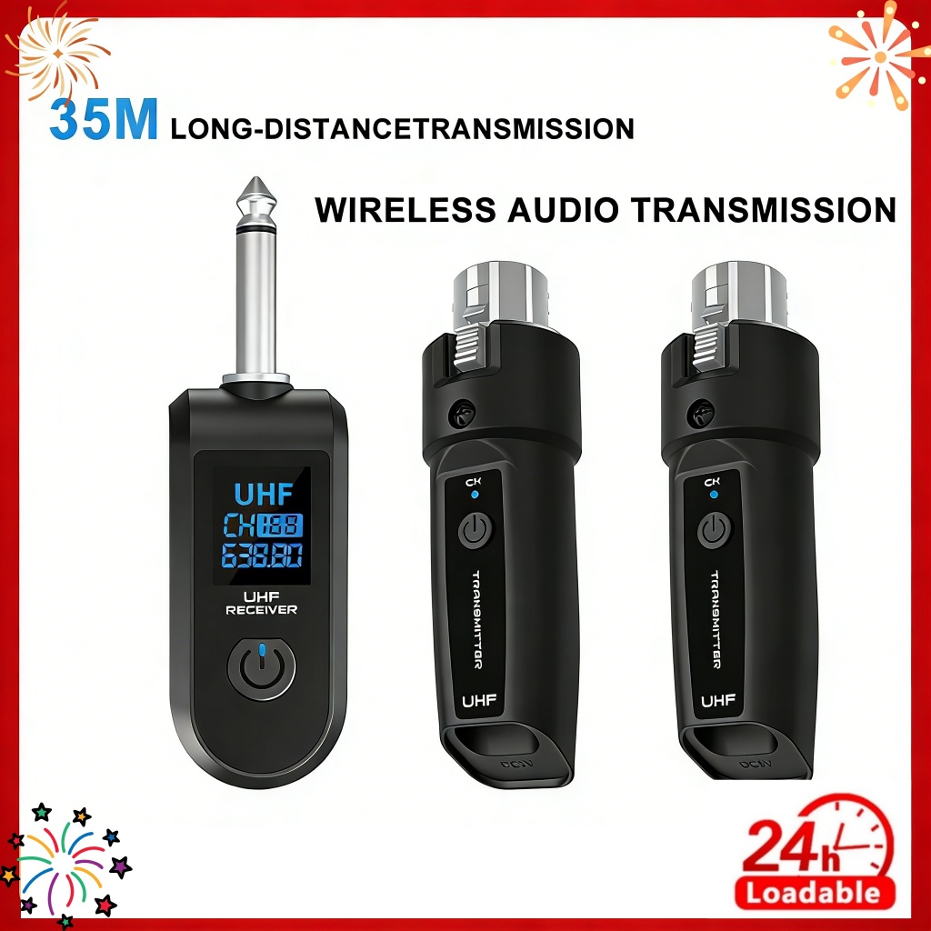K1 2.4Ghz ระบบไมโครโฟนไร้สาย XLR เครื่องส่งสัญญาณและตัวรับสัญญาณสําหรับระบบผสมไมโครโฟนแบบไดนามิก PA