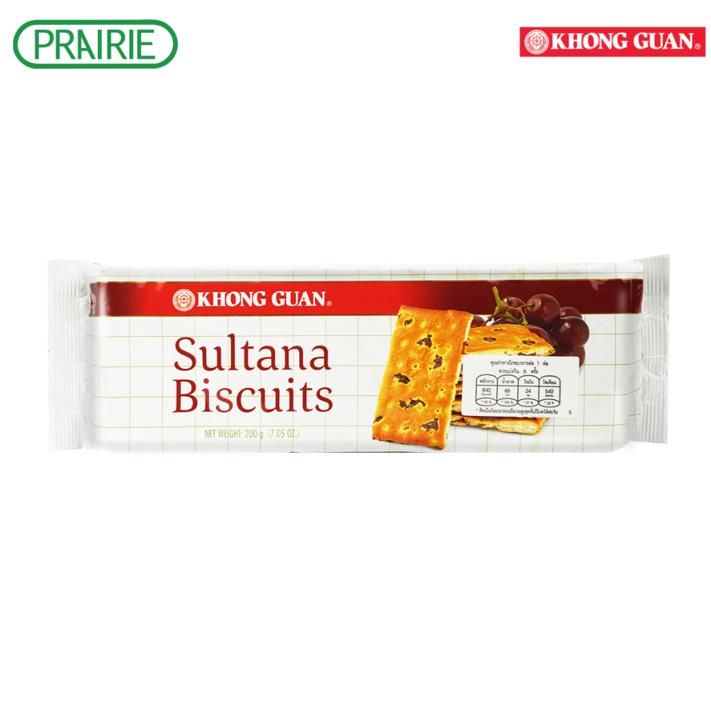 คงหงวน ซัลทาน่า บิสกิตผสมลูกเกด 200 กรัม / Sultana Biscuits 200g.