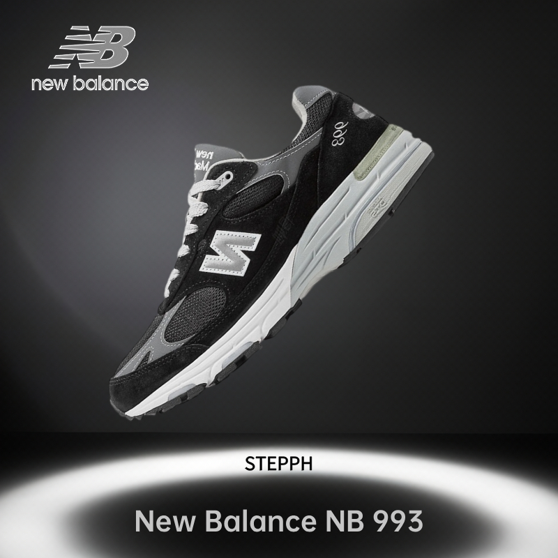 ของแท้ 100%- New Balance NB 993 MR993BK black Low Sneakers