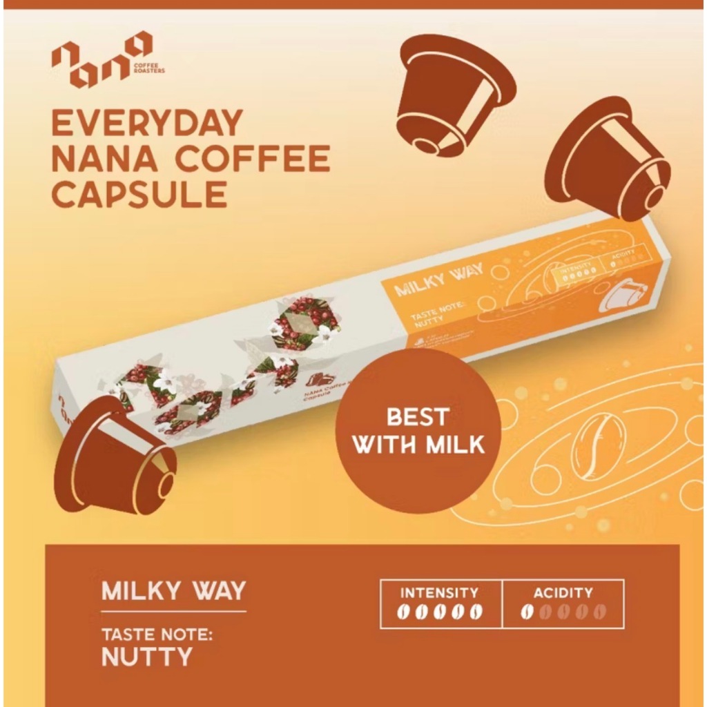 กาแฟแคปซูล for Nespresso  Compatible - Milkyway Coffee Capsule  Nana Coffee Roasters I Big m coffee