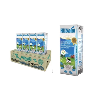นมหนองโพ น้ำนมโคพร่องมันเนย 180ml (36 กล่อง/ลัง) รสจืด