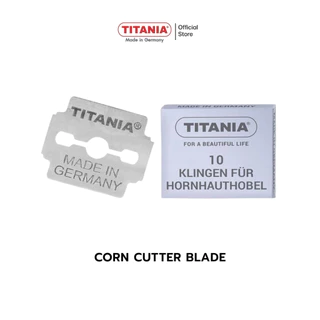 TITANIA ใบมีดโกน ที่ขูดเท้า นำเข้าจากเยอรมัน ( 1กล่องบรรจุ 10 ชิ้น)