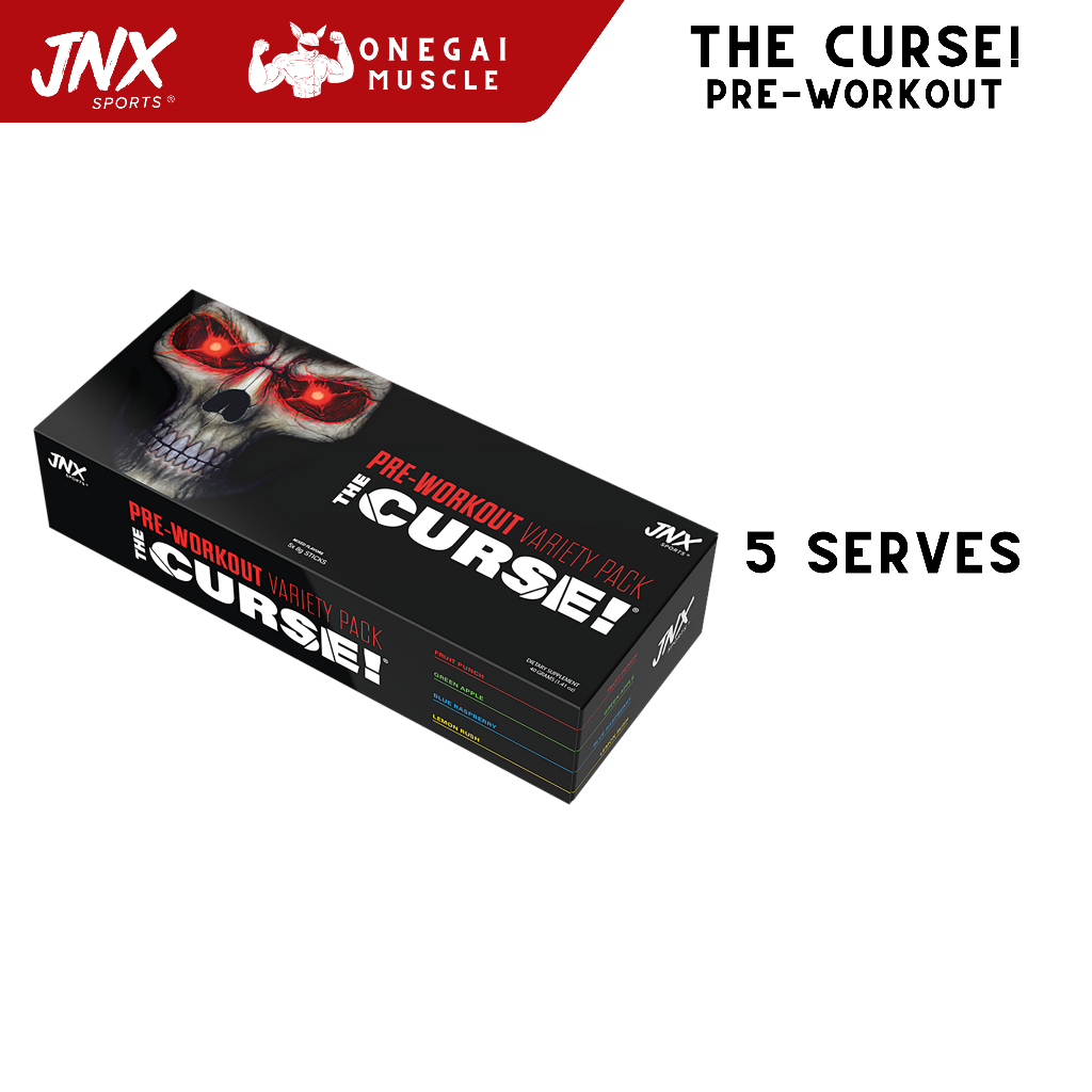 JNX Sports The curse! 5 serves Pre-workout 1 กล่อง มี 5 ซอง คละรส , JNX, the curse