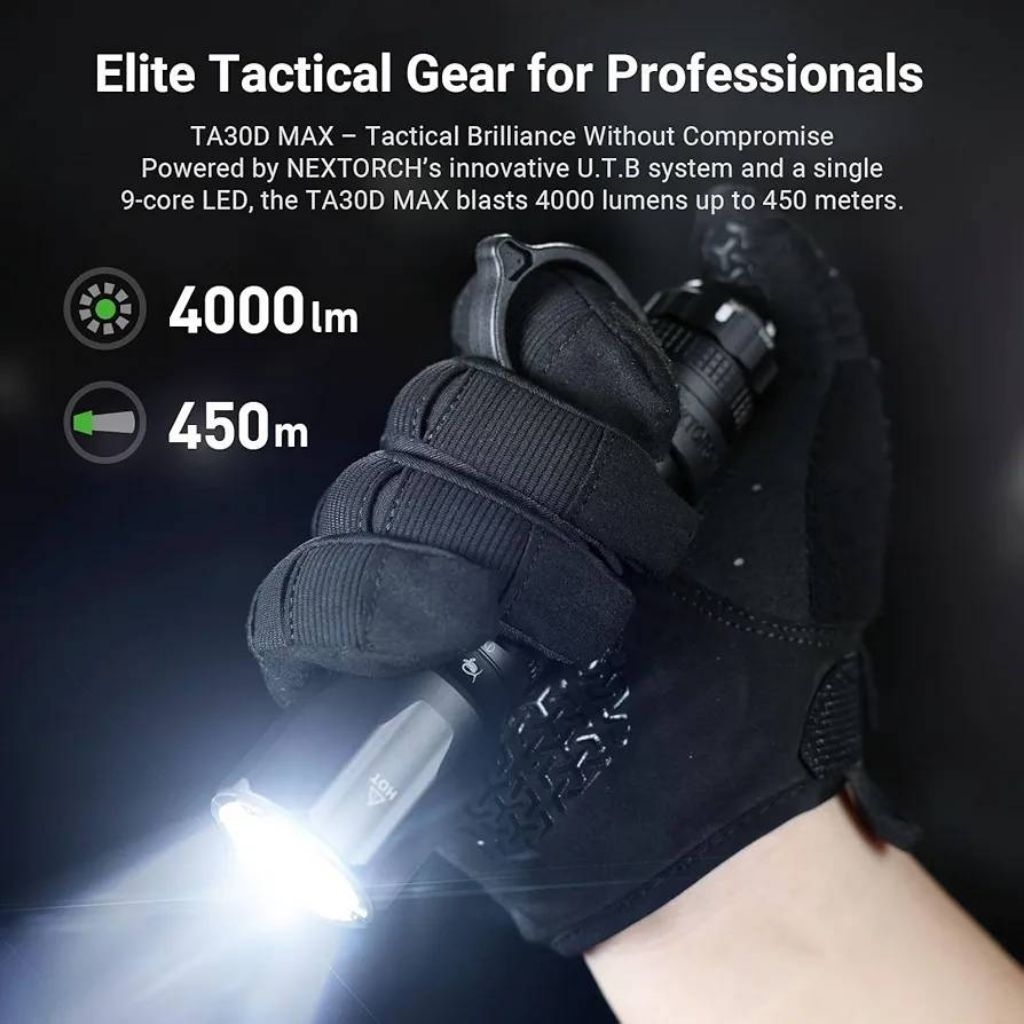 ไฟฉาย NEXTORCH TA30D MAX 4000LM Tactical