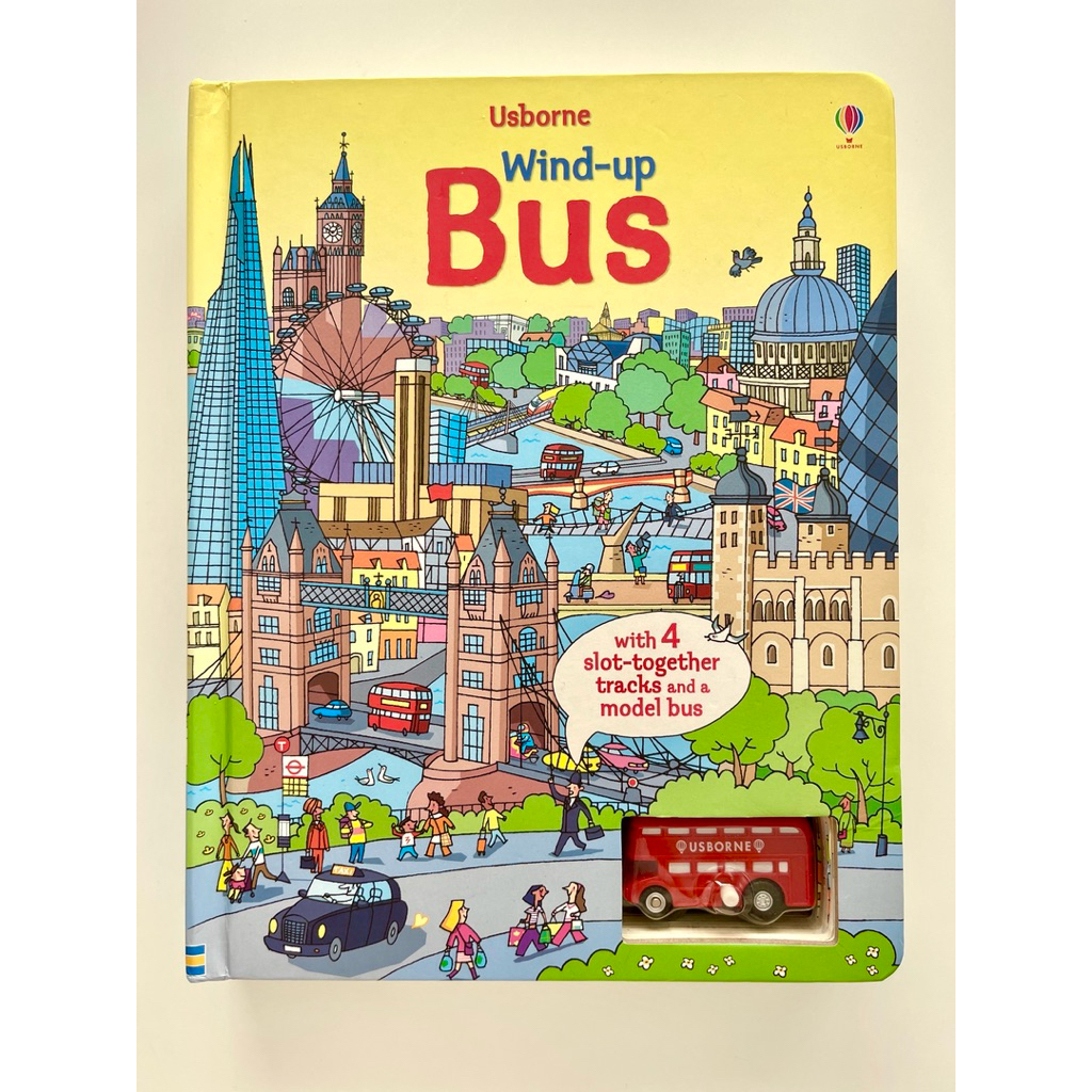 หนังสือเสริมทักษะและจินตนาการ USBORNE WIND-UP BUS มือสอง ของแท้ ซื้อจาก asiabooks