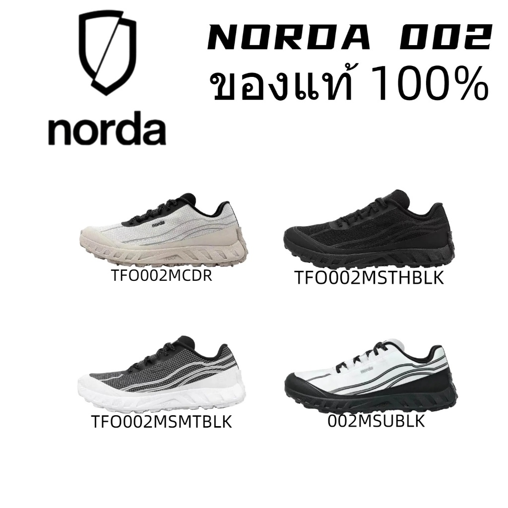 【100% ของแท้】 NORDA 002 รองเท้า ดูดซับแรงกระแทก กันลื่น และทนต่อการสึกหรอ รองเท้าวิ่งลำลอง