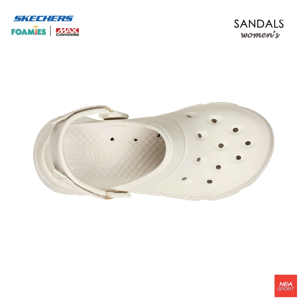 [ลิขสิทธิ์แท้] SKECHERS Foamies Max Cushioning รองเท้าแตะรัดส้นผู้หญิง เสริมสูง 5 ซม. สเก็ตเชอร์ ราคา ถูกที่สุด ดีลบีเคเค แกลเลอรีภาพที่ 7