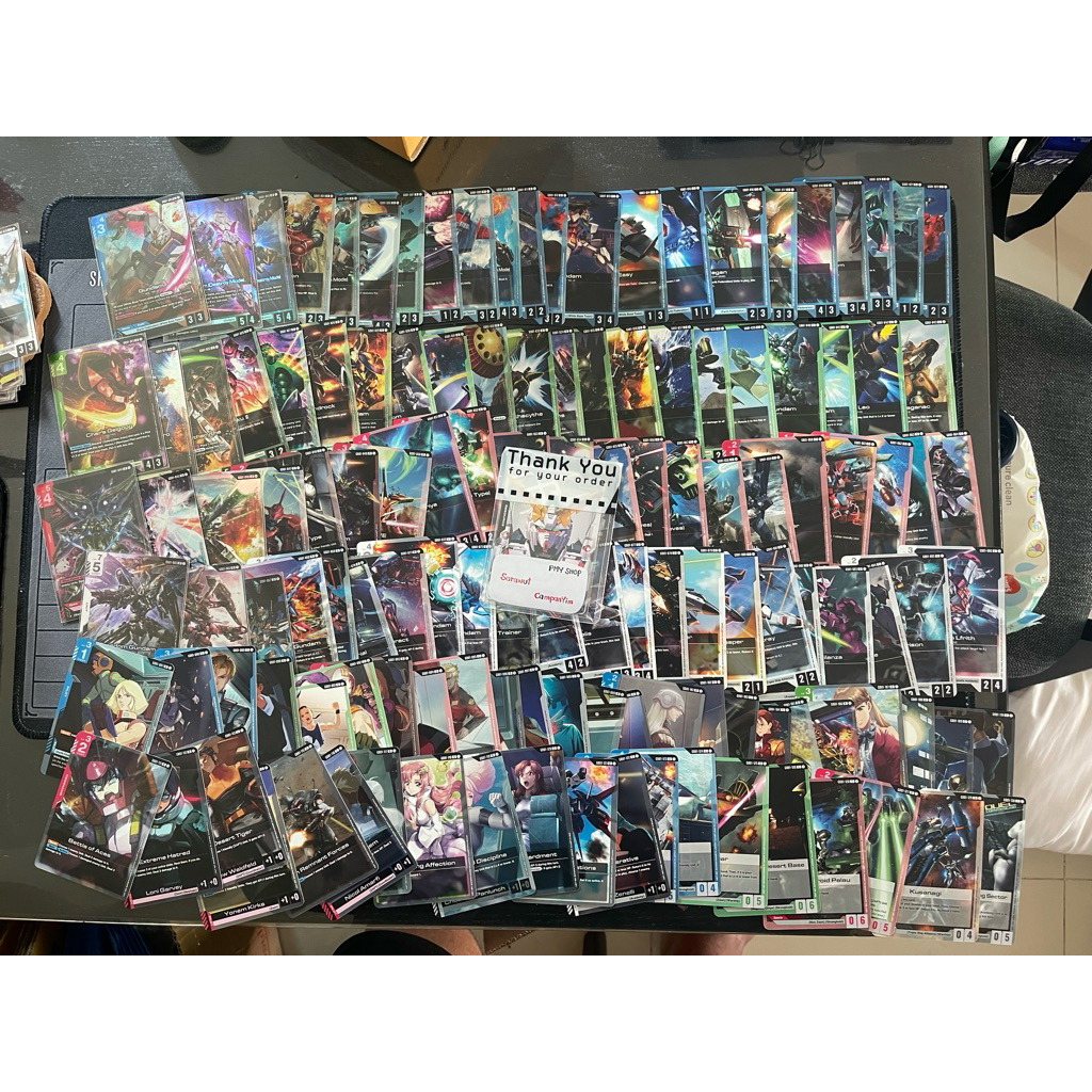 Completed GD01 English ภาษาอังกฤษ ใส่แฟ้มครบทุกใบ Gundam card game