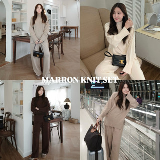(wint.) MARRON AIRPORT KNIT SET 🧶 พร้อมส่งทุกสี
