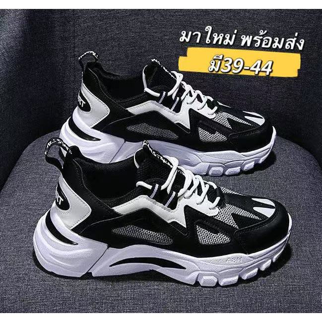 leeblackshoe📌มาใหม่📌รองเท้าผ้าใบผู้ชาย รองเท้าลำลอง ทรงสปอร์ต แบบผูกเชือก แฟชั่น น้ำหนักเบา เสริมส้น A538