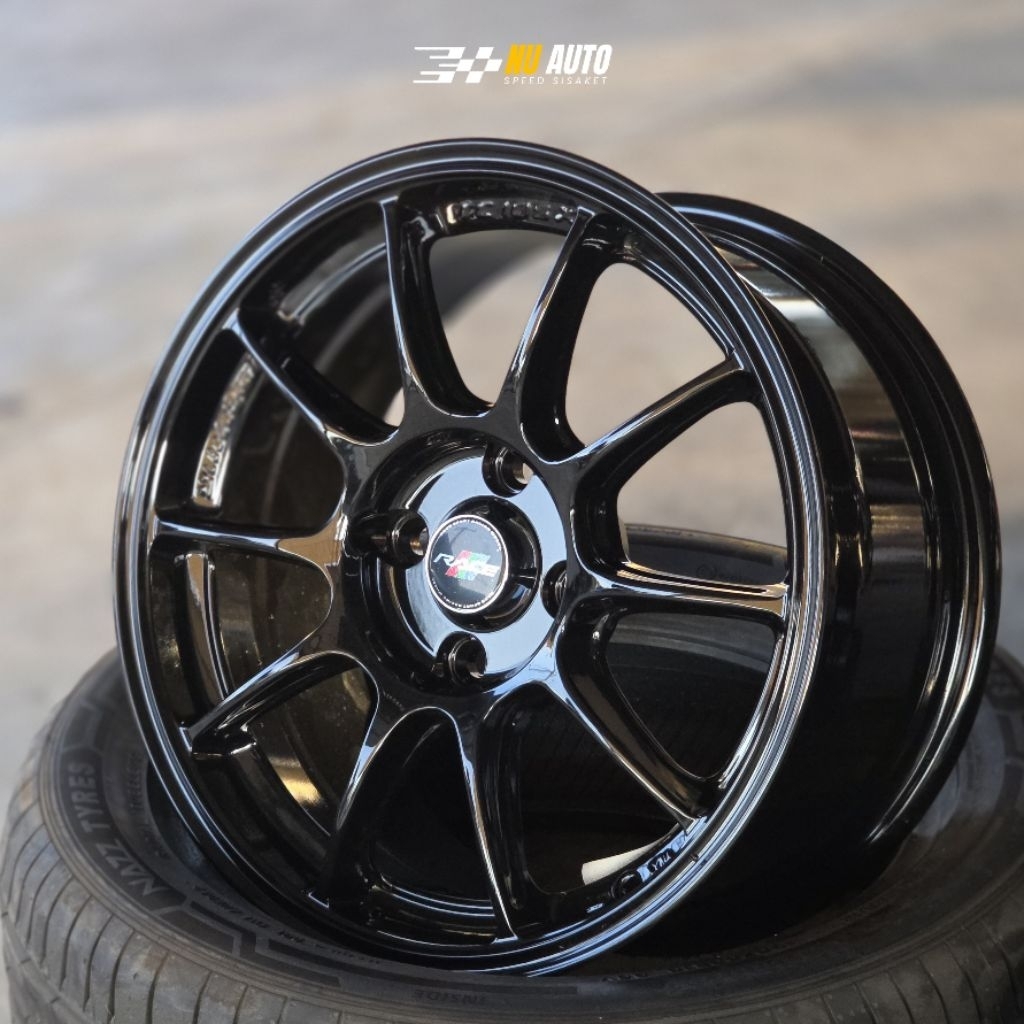 ล้อ TC-105X สีดำดุ ขอบ 15 ️4 รู กว้าง 7 นิ้ว offset 35 | ราคาต่อ 1 วง
