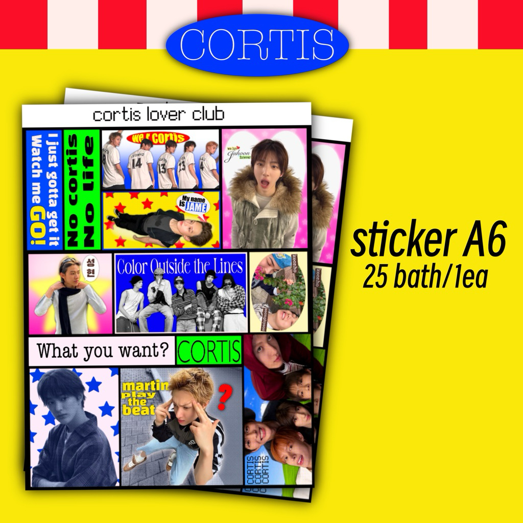 🆕 sticker a6 *cortis