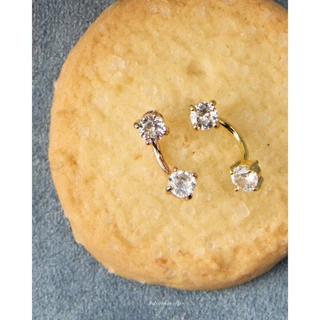 Julys - a couple gems earrings