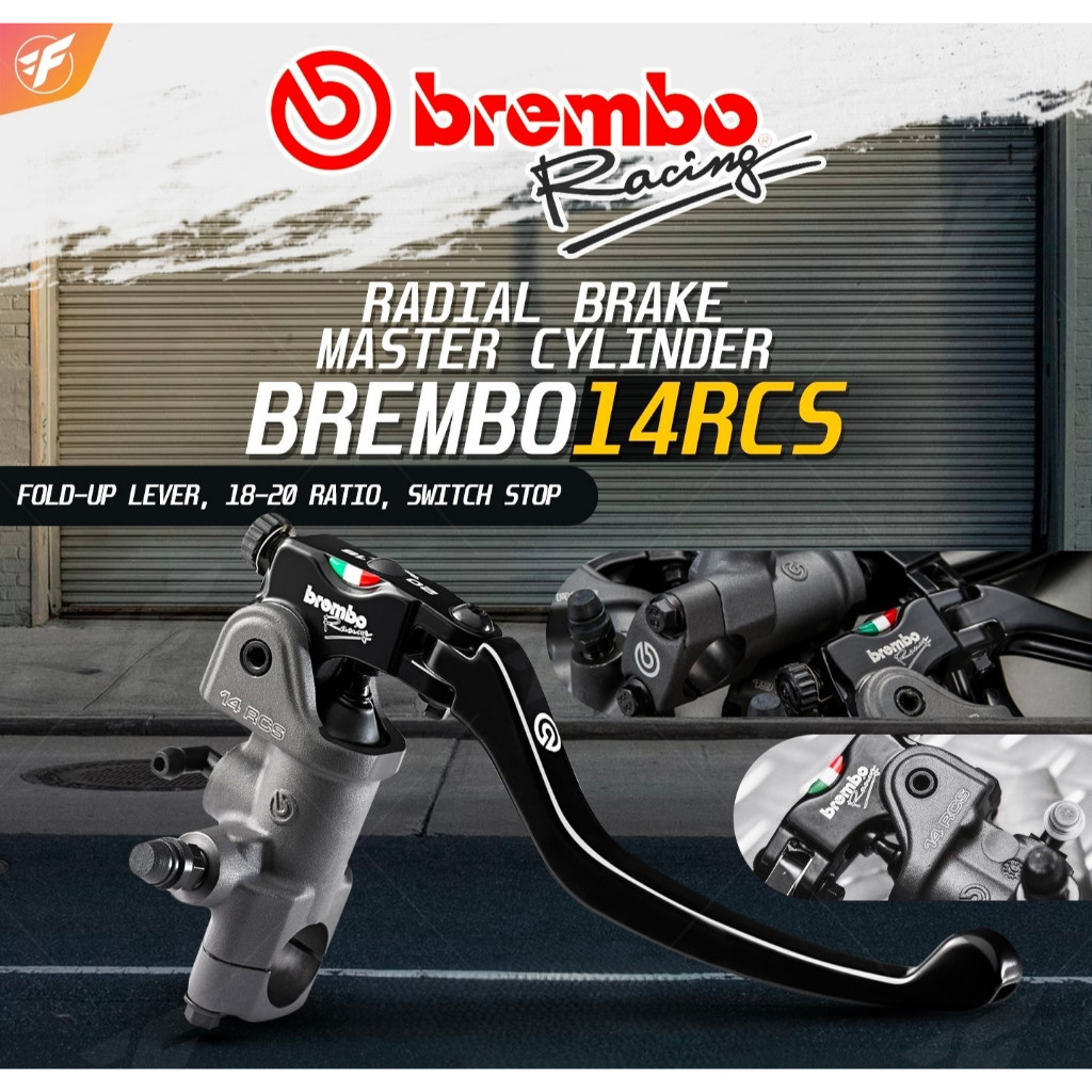 ปั๊มเบรก Brembo Italy ก้านยาวเบอร์ 14