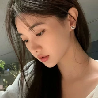ต่างหูเงิน925 เพรซเซลฝังเพชร 🥨 มินิมอล ประดับเพชร เก๋ น่ารักมาก PM10 Mellow