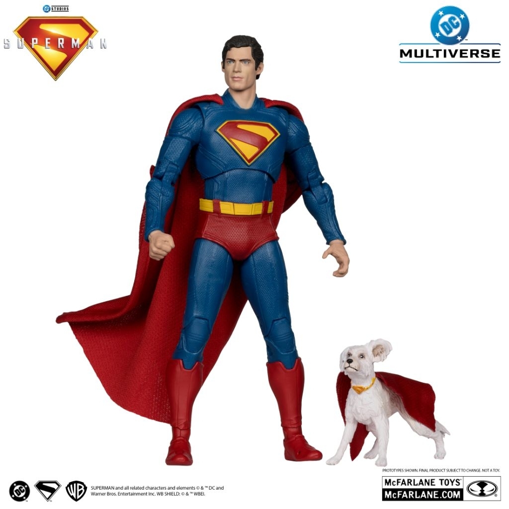 DC Multiverse McFarlane Toys: Superman and Crypto Deluxe (กล่องไม่สวย)