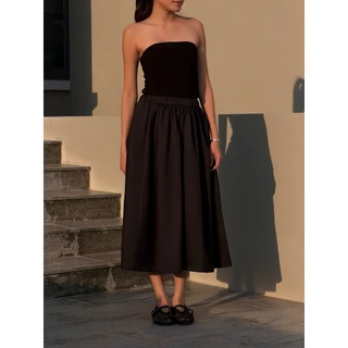 SEASON STUDIO - LANA SKIRT / กระโปรงยาว ทรงวอลลุ่ม ซับในทั้งตัว