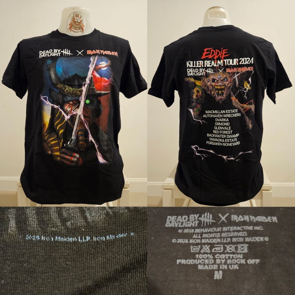 🌍เสื้อวง เสื้อวงร็อค IRON MAIDEN X Dead by Day Light Limited 🚩งานลิขสิทธิ์แท้ นำเข้า 100% ป้ายปั้มคอ
