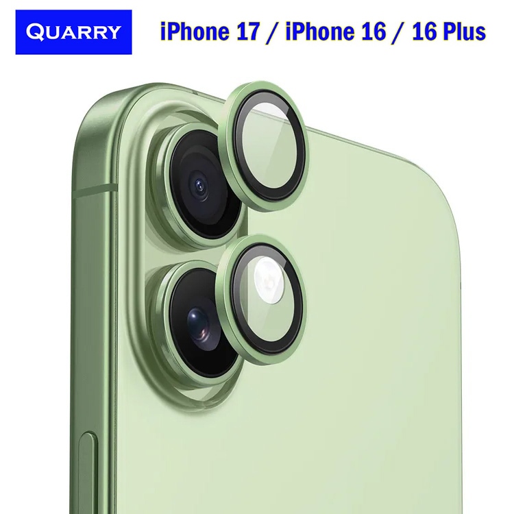 ✨ QUARRY กันรอยกล้องไอโฟน iPhone 17 / iPhone 16 / 16 Plus กันเลนส์กล้องไอโฟน  iPhone17 iPhone16 Camera Lens Protector