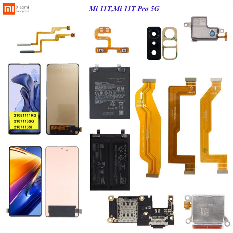 อะไหล่มือถือ Xiaomi Mi 11T,Mi 11T Pro 5G/แบต BM58,BM59/หน้าจอ LCD