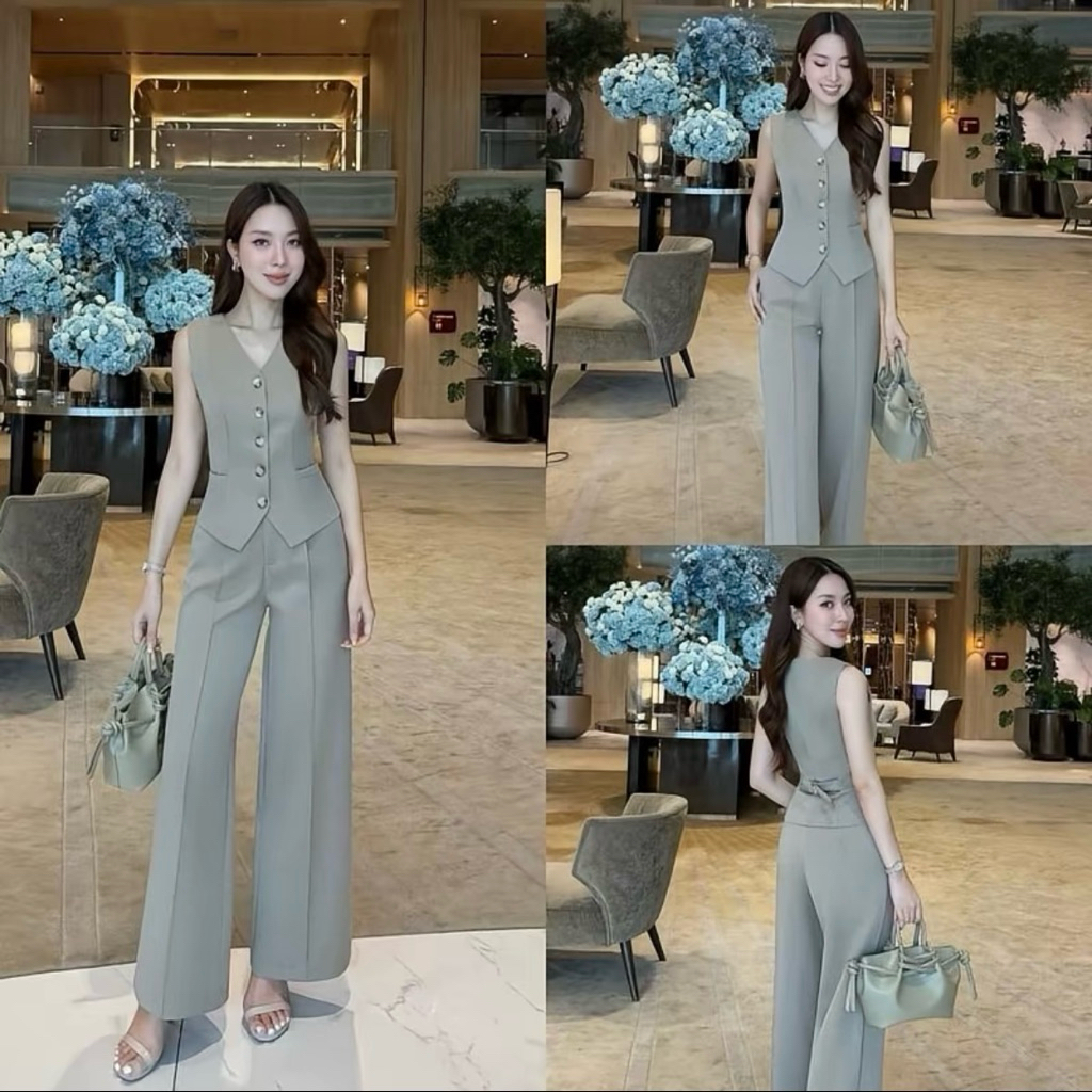 Vellis Closet : Darlene vest set size L