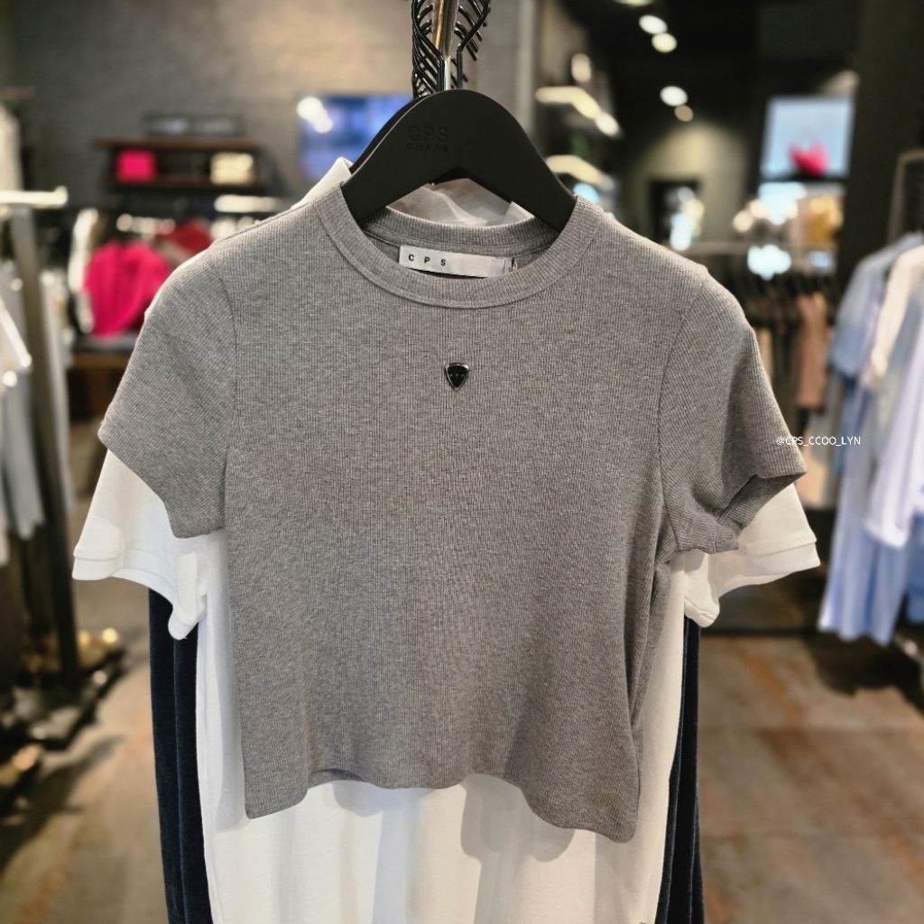 🛍 เสื้อยืดเบสิคทรงครอป CPS CHAPS ผู้หญิง คอลใหม่ล่าสุด ของแท้💯% จัดส่งพร้อมถุงShop