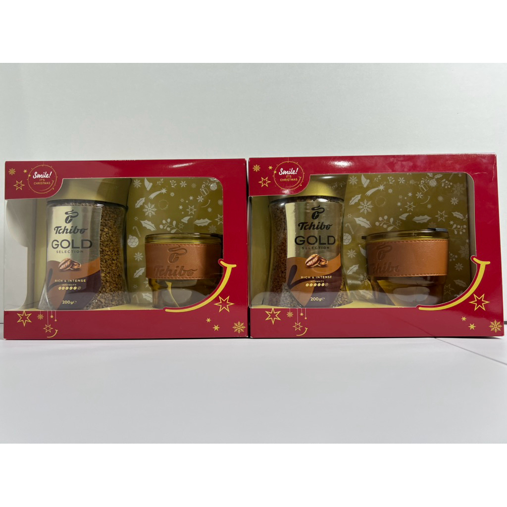 (จัดส่งฟรี) TCHIBO กาแฟสำเร็จรูป ทชิโบโกลด์ ซีเล็คชั่นกิ๊ฟเซท ขนาด 200 กรัม พร้อมแก้วกาแฟ ขายพร้อมกั