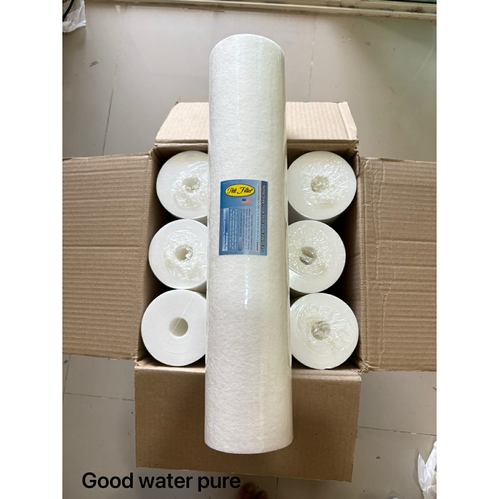 1ลังมี 8ไส้ ไส้กรองน้ำ PP Big Blue 20x4.5 นิ้ว  5 ไมครอน Sediment