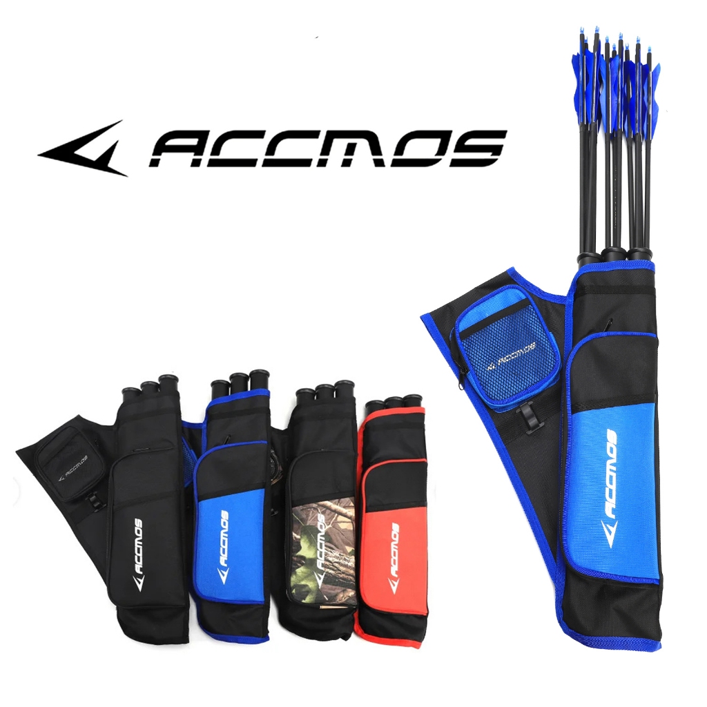 3 Tubes Arrow Quiver for Archery Hunting Arrows Holder Bag with Adjustable Strap ( arrows not includ