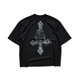 STND07 Boxy T-Shirt “Demonic Priest” เสื้อยืดครอปวินเทจ