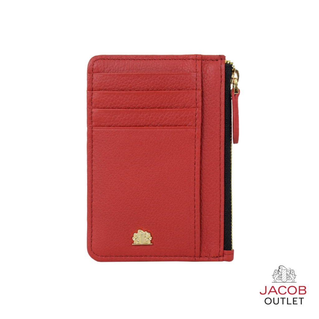 JACOB กระเป๋าใส่บัตรสตรี พร้อมช่องซิปเก็บเหรียญ รุ่น 63027