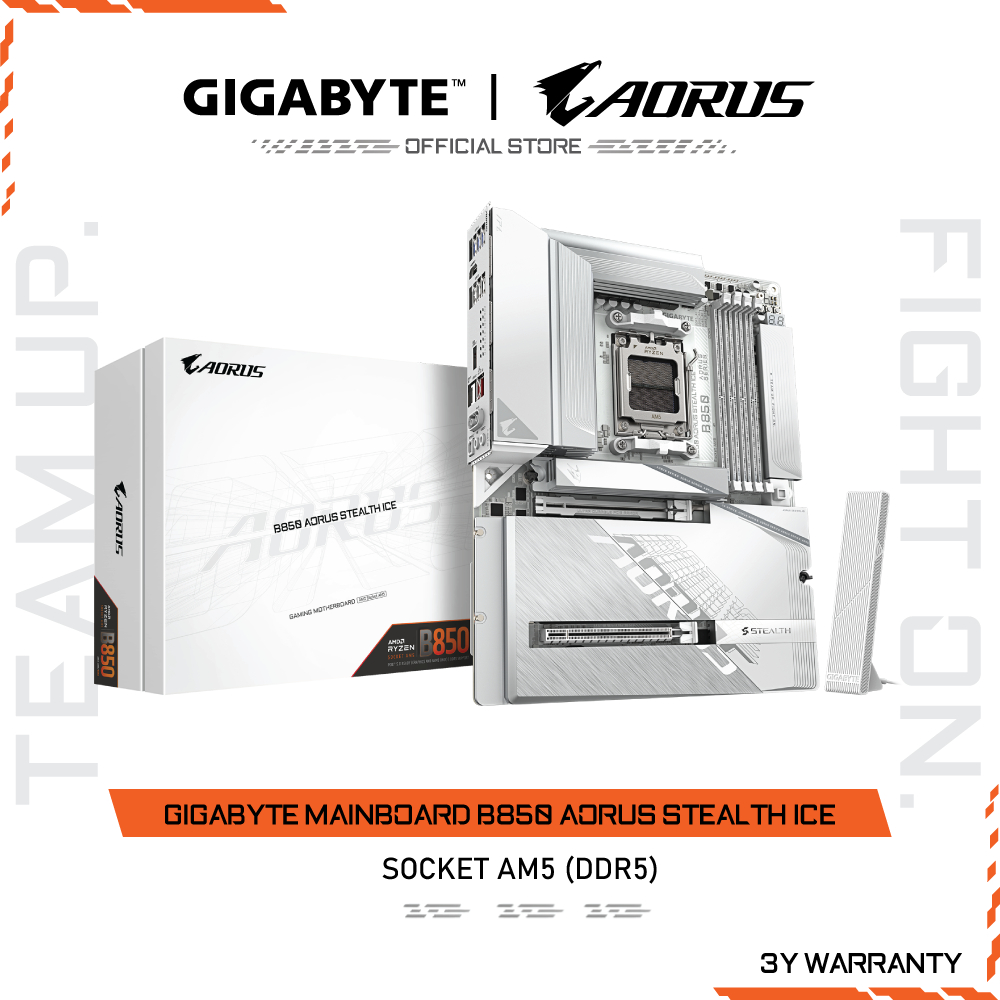 GIGABYTE MAINBOARD B850 AORUS STEALTH ICE เมนบอร์ด B850 A STEALTH ICE-1.0