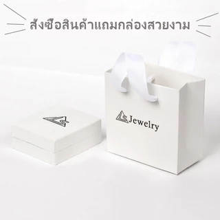 jewelry สร้อยคอทองคำขาว แฟชั่นสุภาพสตรี สร้อยคอเงิน เครื่องประดับน่ารัก ลูกปัดสีชมพู สร้อยคอจี้หัวใจ n2223