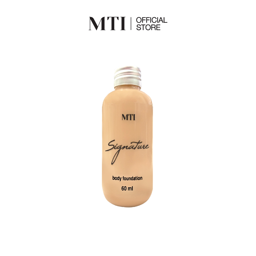 MTI Signature รองพื้นสำหรับทาหน้าและตัว เนื้อแมทท์ กันน้ำ ขนาด 60 มล. CUFZPF