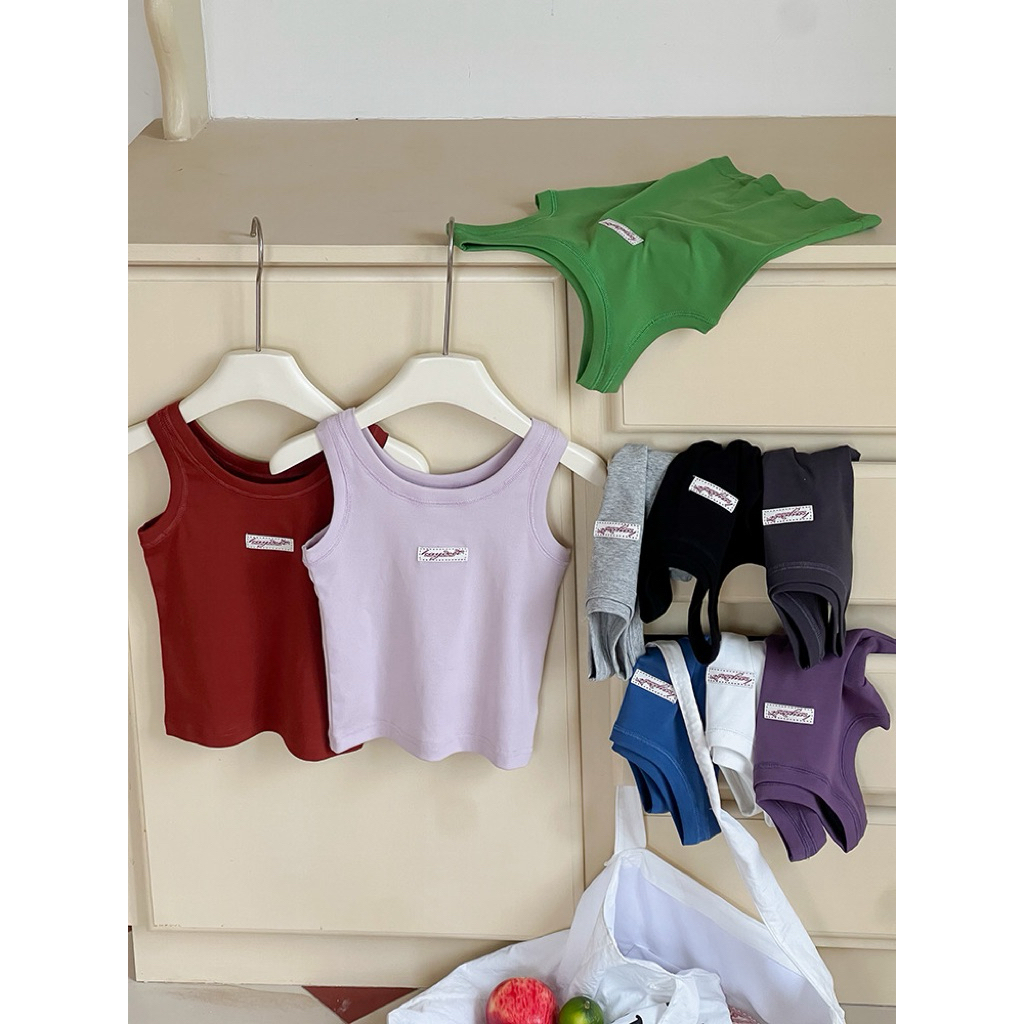 🩷พร้อมส่งจากไทย🤎 เสื้อแขนกุดเด็ก เสื้อแขนสั้นเด็ก ไม่ต้องรอ สินค้าอยู่ไทย