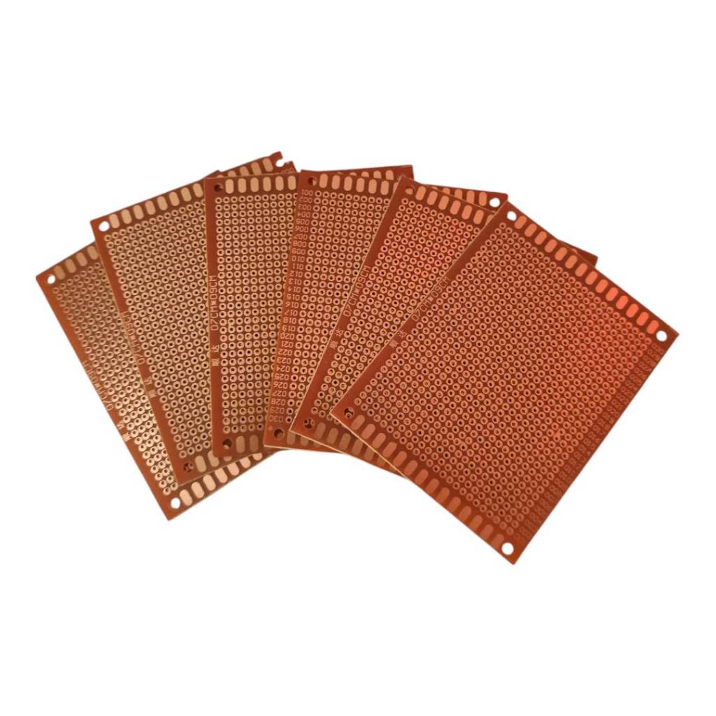 1ชิ้น  7x9cm แผ่นปริ้นท์ไข่ปลา แผ่นปริ้นท์เอนกประสงค์ แผ่น PCB board บอร์ดไข่ปลา