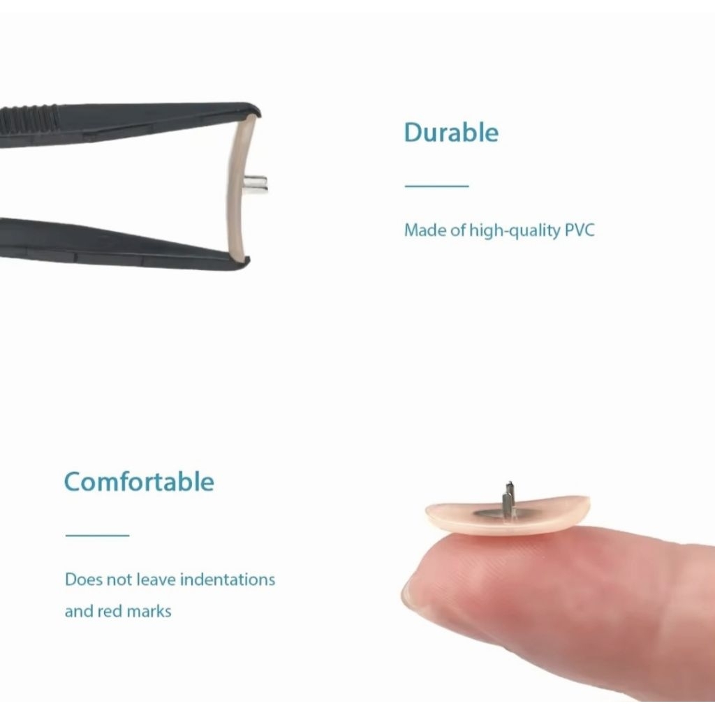 Nosepad แป้นจมูกR-B แบบแข็ง แป้นจมูกแบบพับ/หนีบ แป้นจมูกมี ซ้าย-ขวา สีครีม - รูปที่ 5