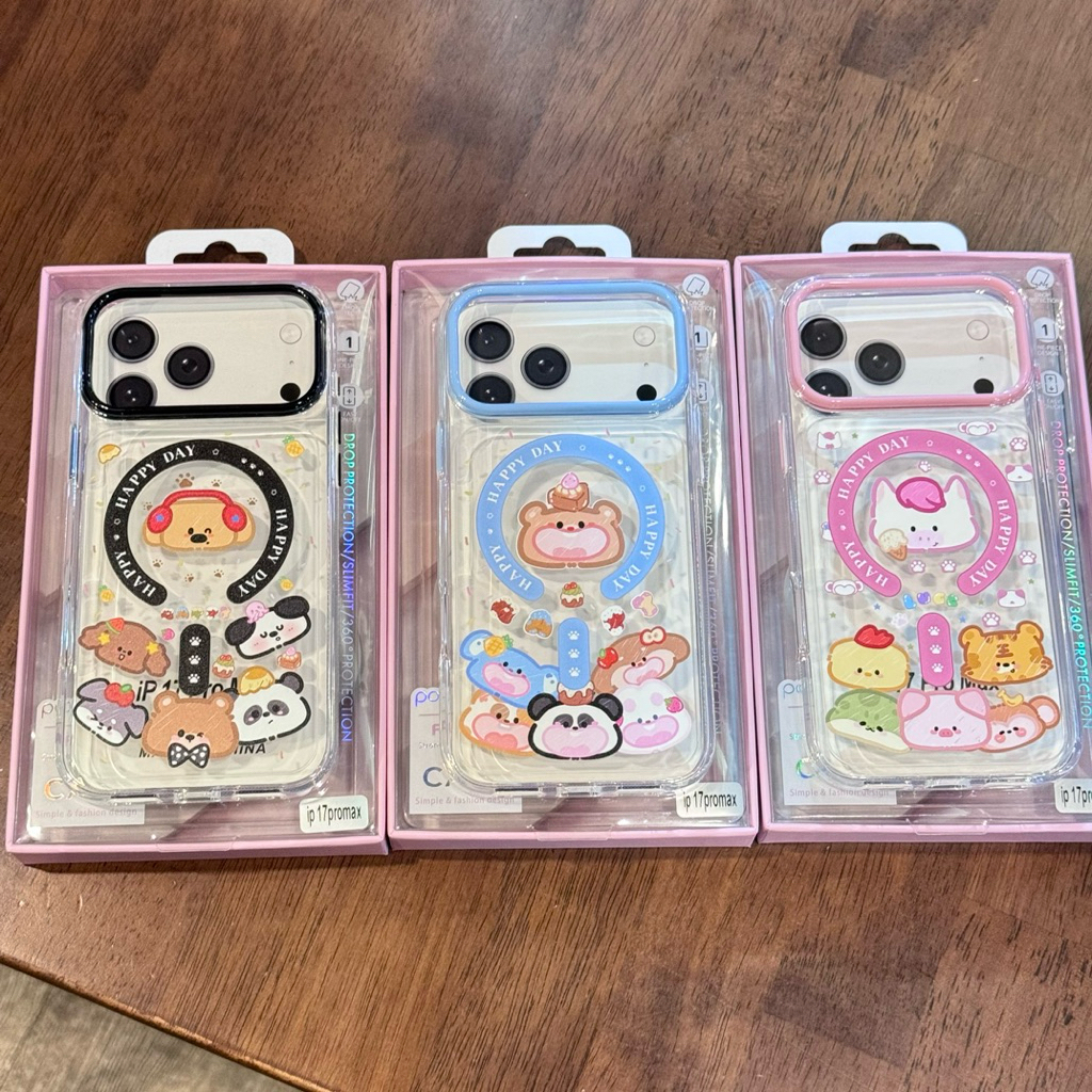 popphone เคส พิมพ์ลายการ์ตูนแม่เหล็กชาร์จfor IP15promax 14promax 16promax 17pro 17promax พร้อมส่ง